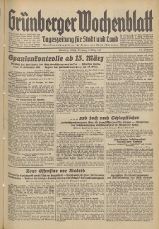 Grünberger Wochenblatt: Tageszeitung für Stadt und Land, No. 57. (9. März 1937)
