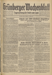 Grünberger Wochenblatt: Tageszeitung für Stadt und Land, No. 66. (19. März 1937)