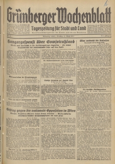 Grünberger Wochenblatt: Tageszeitung für Stadt und Land, No. 68. (22. März 1937)