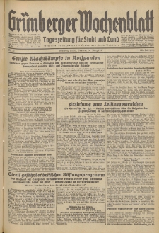 Grünberger Wochenblatt: Tageszeitung für Stadt und Land, No. 73. (30. März 1937)