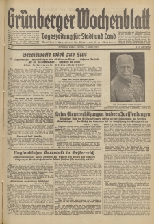 Grünberger Wochenblatt: Tageszeitung für Stadt und Land, No. 82. (9. April 1937)