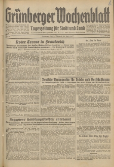 Grünberger Wochenblatt: Tageszeitung für Stadt und Land, No. 86. (14. April 1937)