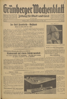 Grünberger Wochenblatt: Zeitung für Stadt und Land, No. 103. (4./5. Mai 1935)