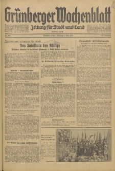 Grünberger Wochenblatt: Zeitung für Stadt und Land, No. 104. (6. Mai 1935)