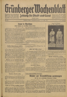 Grünberger Wochenblatt: Zeitung für Stadt und Land, No. 109. (11./12. Mai 1935)
