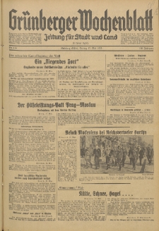 Grünberger Wochenblatt: Zeitung für Stadt und Land, No. 114. (17. Mai 1935)