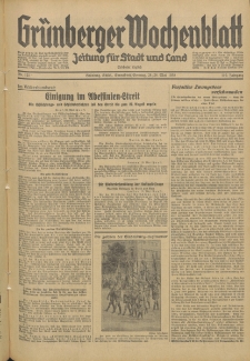 Grünberger Wochenblatt: Zeitung für Stadt und Land, No. 121. (25./26. Mai 1935)