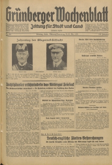 Gr&uuml;nberger Wochenblatt: Zeitung f&uuml;r Stadt und Land, No. 124. (29./30. Mai 1935)