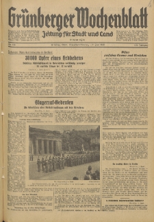 Grünberger Wochenblatt: Zeitung für Stadt und Land, No. 126. (1./2. Juni 1935)