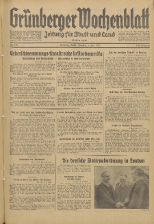 Grünberger Wochenblatt: Zeitung für Stadt und Land, No. 128. (4. Juni 1935)