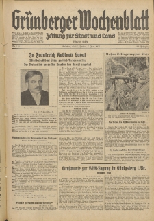 Grünberger Wochenblatt: Zeitung für Stadt und Land, No. 131. (7. Juni 1935)