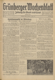 Grünberger Wochenblatt: Zeitung für Stadt und Land, No. 136. (14. Juni 1935)