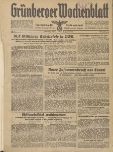 Grünberger Wochenblatt: Tageszeitung für Stadt und Land, No. 1. (3. Januar 1938)