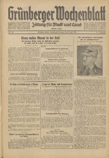 Grünberger Wochenblatt: Zeitung für Stadt und Land, No. 149. (29-30. Juni 1935)