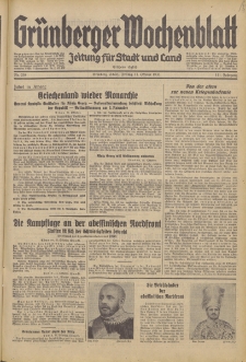 Grünberger Wochenblatt: Zeitung für Stadt und Land, No. 238. (11. Oktober 1935)