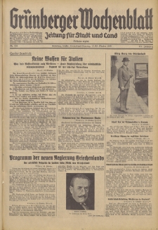Grünberger Wochenblatt: Zeitung für Stadt und Land, No. 239. (12./13. Oktober 1935)