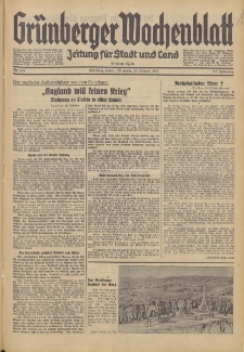 Gr&uuml;nberger Wochenblatt: Zeitung f&uuml;r Stadt und Land, No. 248. (23. Oktober 1935)