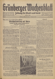 Grünberger Wochenblatt: Zeitung für Stadt und Land, No. 259. (5. November 1935)