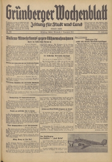 Grünberger Wochenblatt: Zeitung für Stadt und Land, No. 260. (6. Novemberr 1935)