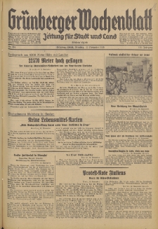Grünberger Wochenblatt: Zeitung für Stadt und Land, No. 265. (12. November 1935)