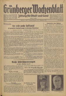 Grünberger Wochenblatt: Zeitung für Stadt und Land, No. 271. (19./20. November 1935)
