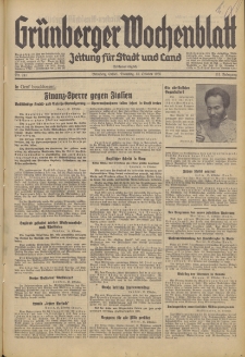 Grünberger Wochenblatt: Zeitung für Stadt und Land, No. 241. (15. Oktober 1935)