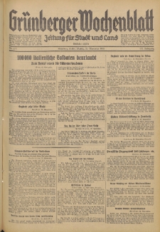 Grünberger Wochenblatt: Zeitung für Stadt und Land, No. 273. (22. November 1935)