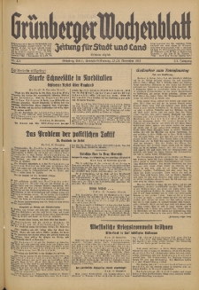Grünberger Wochenblatt: Zeitung für Stadt und Land, No. 274. (23./24. November 1935)