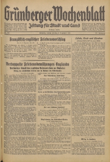 Grünberger Wochenblatt: Zeitung für Stadt und Land, No. 285. (6. Dezember 1935)