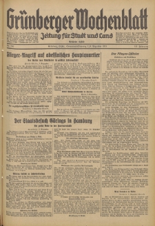 Grünberger Wochenblatt: Zeitung für Stadt und Land, No. 286. (7./8. Dezember 1935)