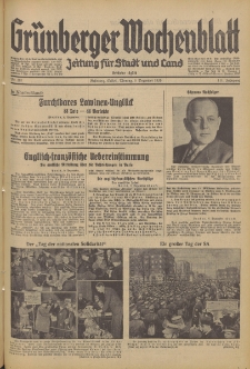 Grünberger Wochenblatt: Zeitung für Stadt und Land, No. 287. (9. Dezember 1935)