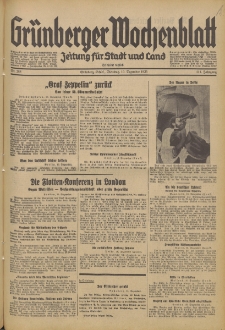 Grünberger Wochenblatt: Zeitung für Stadt und Land, No. 288. (10. Dezember 1935)