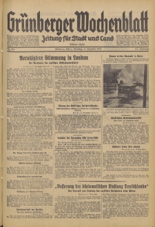 Grünberger Wochenblatt: Zeitung für Stadt und Land, No. 294. (16. Dezember 1935)