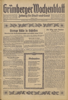 Grünberger Wochenblatt: Zeitung für Stadt und Land, No. 300. (24./25. Dezember 1935)
