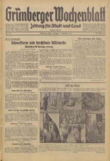 Gr&uuml;nberger Wochenblatt: Zeitung f&uuml;r Stadt und Land, No. 301. (27. Dezember 1935)