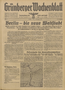 Grünberger Wochenblatt: Tageszeitung für Stadt und Land, No. 23. (28. Januar 1938)