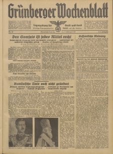 Grünberger Wochenblatt: Tageszeitung für Stadt und Land, No. 36. (12./13. Februar 1938)