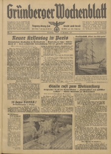 Grünberger Wochenblatt: Tageszeitung für Stadt und Land, No. 38. (15. Februar 1938)