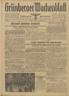 Grünberger Wochenblatt: Tageszeitung für Stadt und Land, No. 45. (23. Februar 1938)