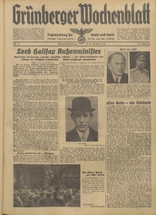 Grünberger Wochenblatt: Tageszeitung für Stadt und Land, No. 48. (26./27. Februar 1938)