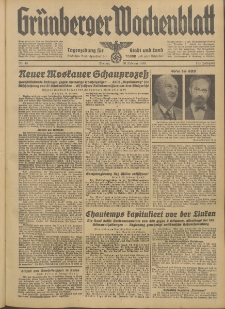 Grünberger Wochenblatt: Tageszeitung für Stadt und Land, No. 49. (28. Februar 1938)