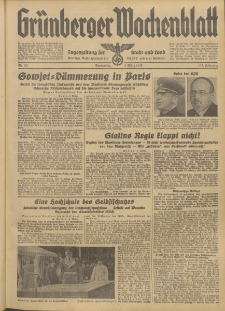 Grünberger Wochenblatt: Tageszeitung für Stadt und Land, No. 52. (3. März 1938)