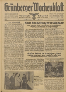 Grünberger Wochenblatt: Tageszeitung für Stadt und Land, No. 54. (5./6. März 1938)