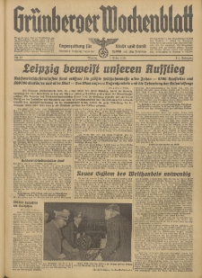 Grünberger Wochenblatt: Tageszeitung für Stadt und Land, No. 55. (7. März 1938)