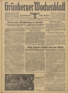 Grünberger Wochenblatt: Tageszeitung für Stadt und Land, No. 57. (9. März 1938)