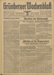 Grünberger Wochenblatt: Tageszeitung für Stadt und Land, No. 58. (10. März 1938)