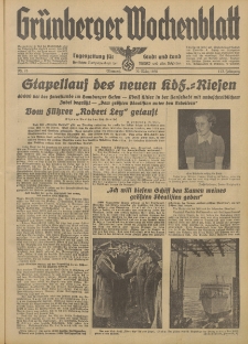 Grünberger Wochenblatt: Tageszeitung für Stadt und Land, No. 75. (30. März 1938)