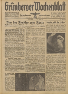 Grünberger Wochenblatt: Tageszeitung für Stadt und Land, No. 76. (31. März 1938)
