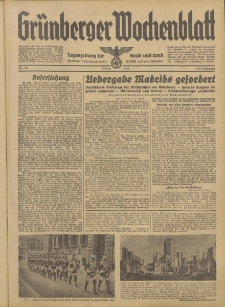 Grünberger Wochenblatt: Tageszeitung für Stadt und Land, No. 89. (Ostern 1938)