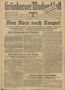 Grünberger Wochenblatt: Tageszeitung für Stadt und Land, No. 104. (5. Mai 1938)